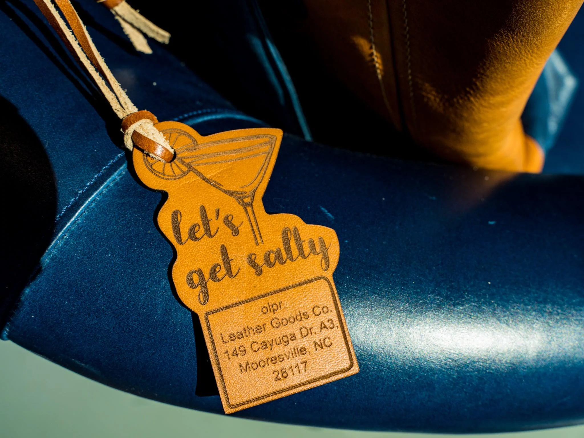 Milwaukee Leather Luggage Tag Salty - Natural - Image 2