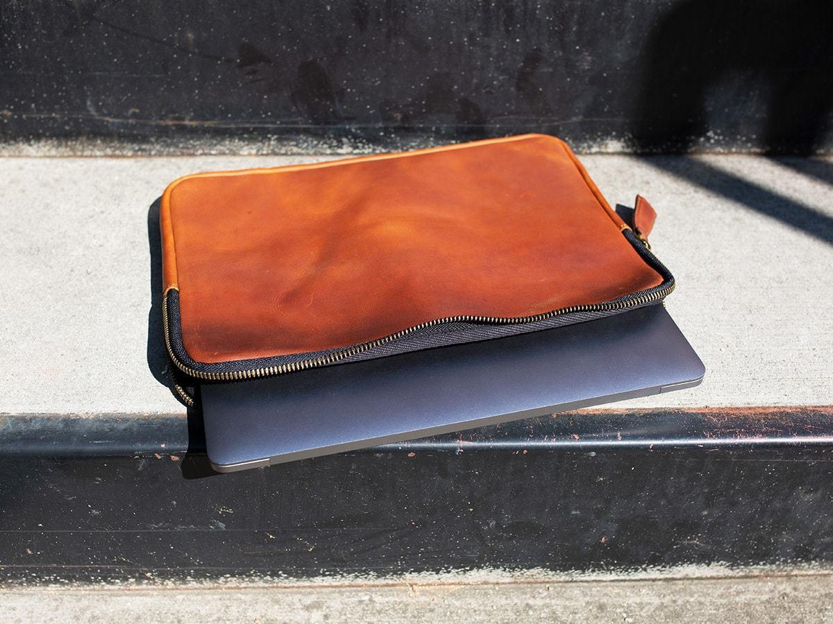 Milwaukee Leather Macbook Case - Tan - Image 3