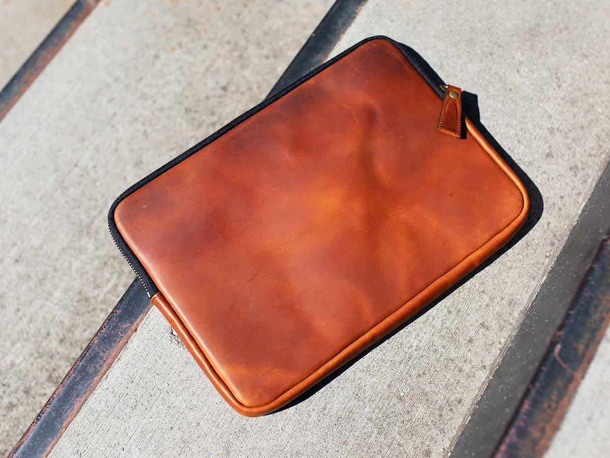 Milwaukee Leather Macbook Case - Tan - Image 4