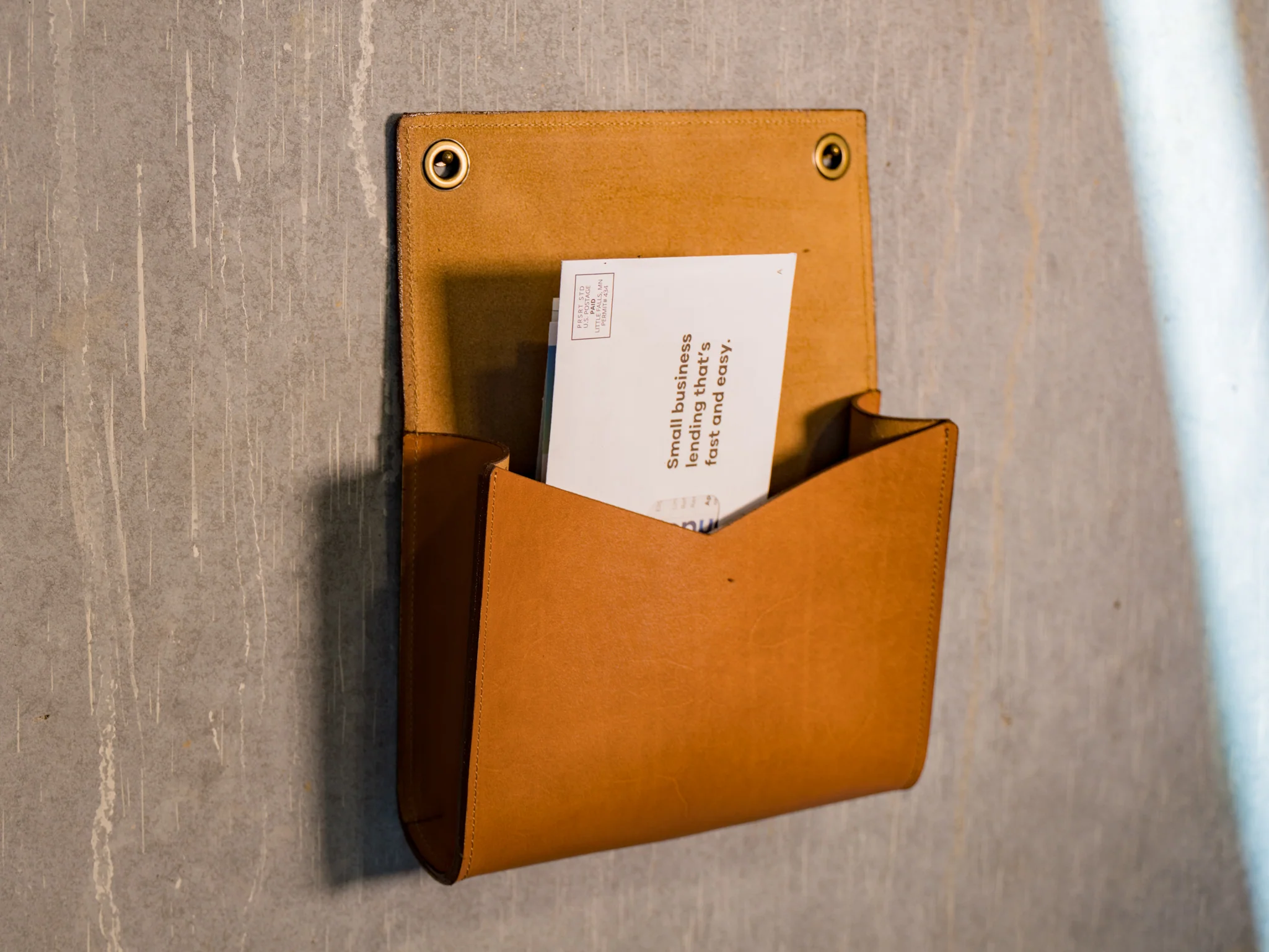 Milwaukee Leather Mail Box - Natural - Image 3