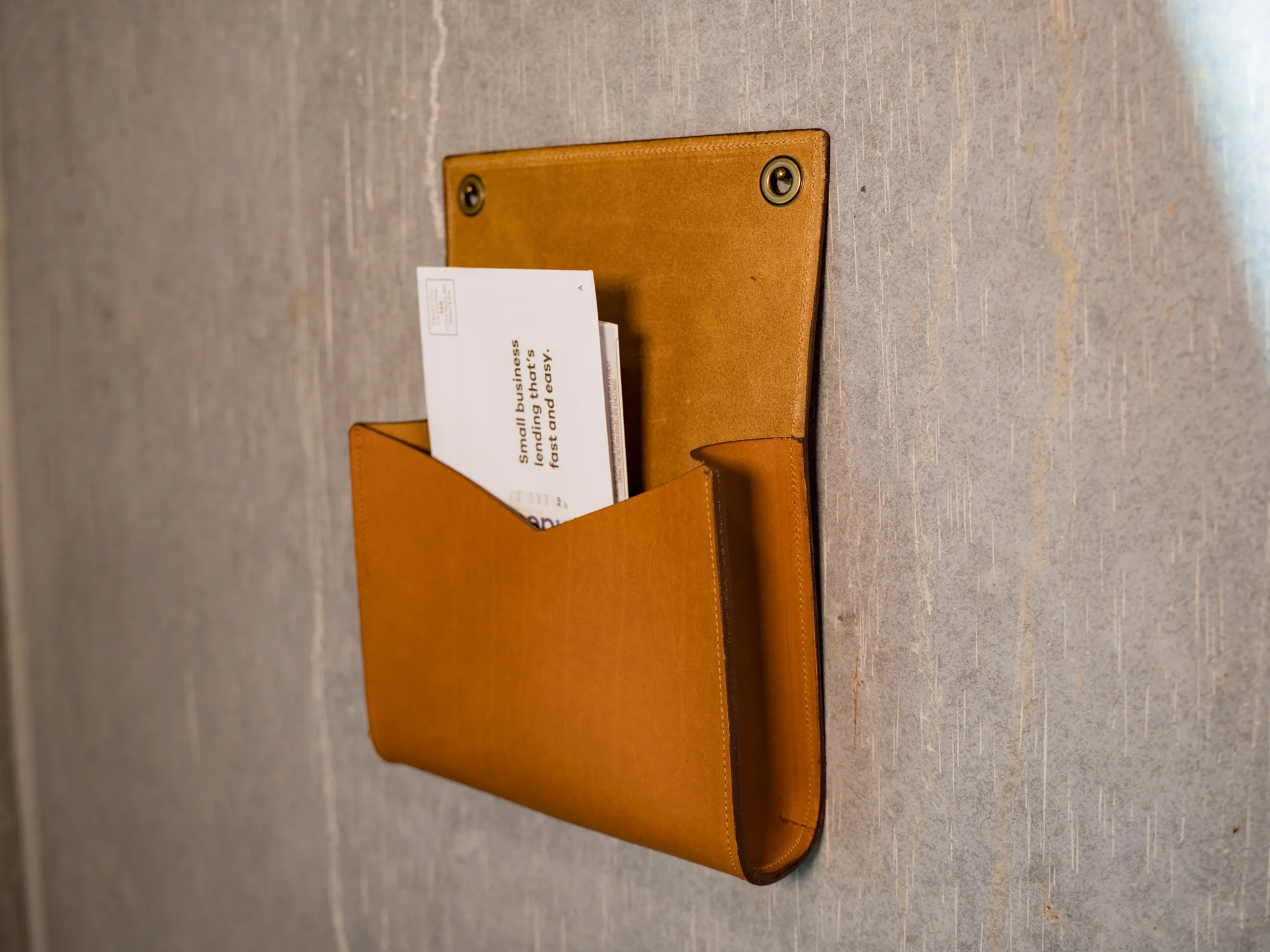 Milwaukee Leather Mail Box - Natural - Image 4