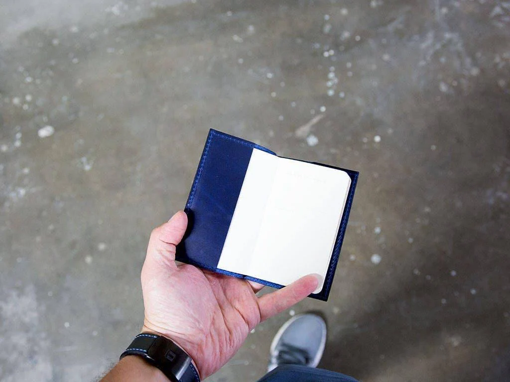 Milwaukee Leather Mini Journal with Pen - Blue - Image 6