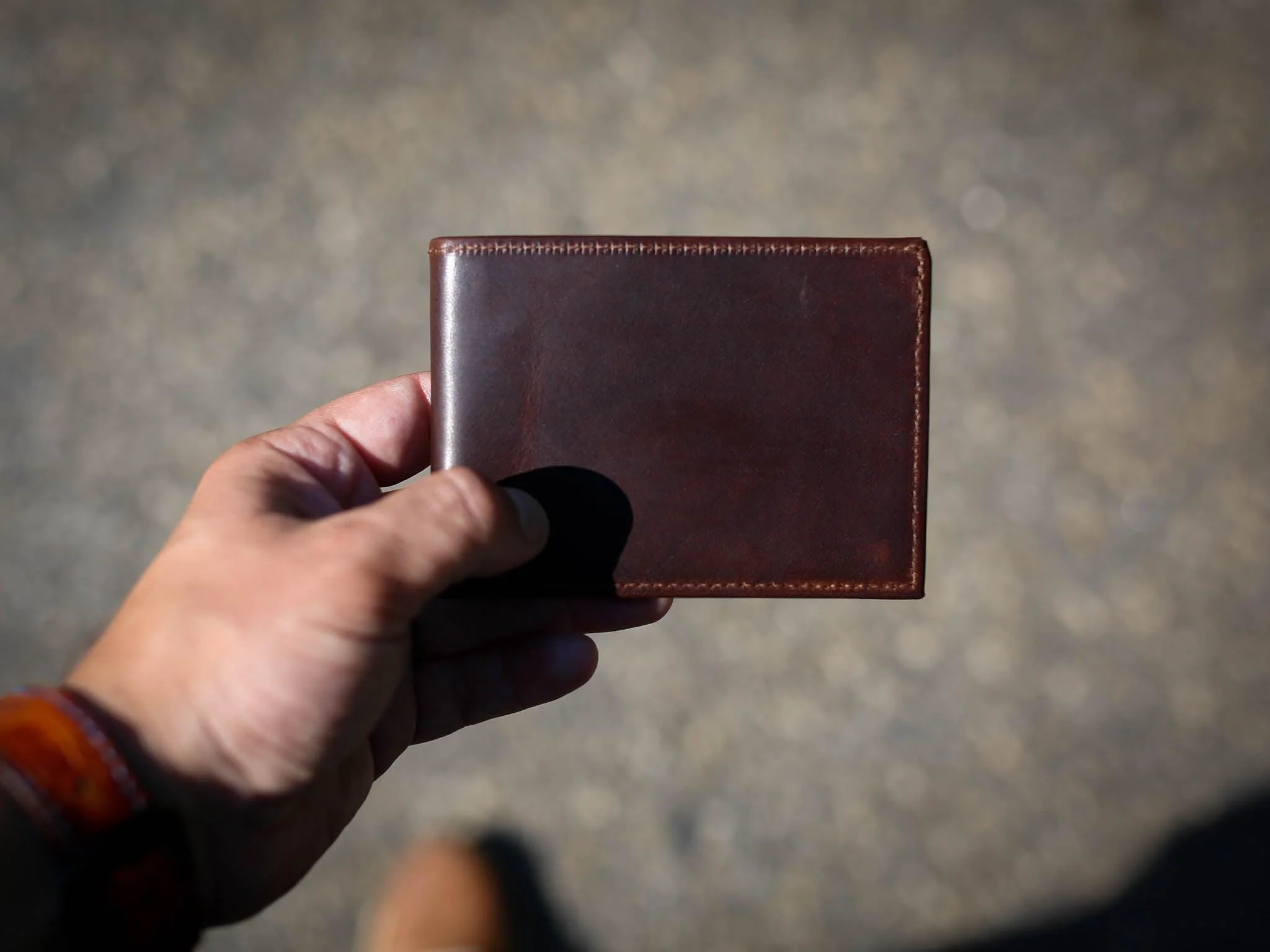 Milwaukee Leather Minimal Bifold Wallet - Chestnut - Image 2