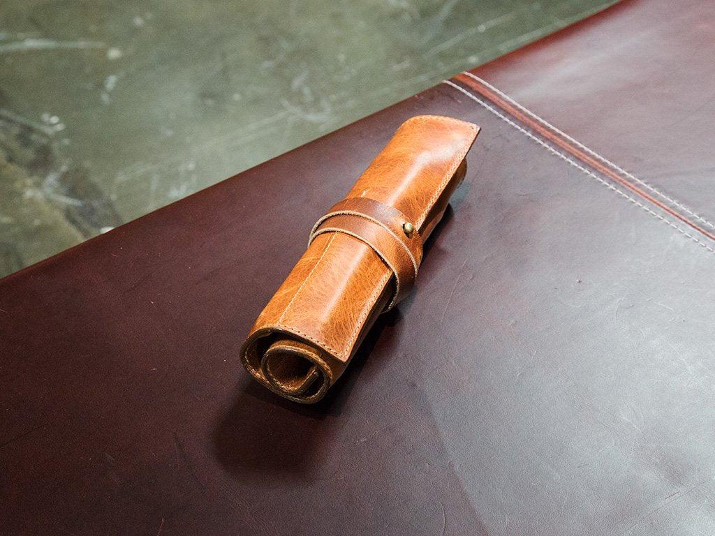 Milwaukee Leather Pen Roll - Natural