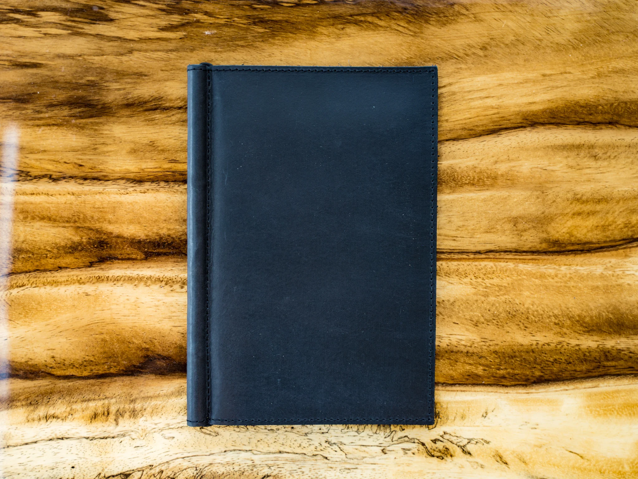 Leather Softcover Menu Holder - Black - Image 2