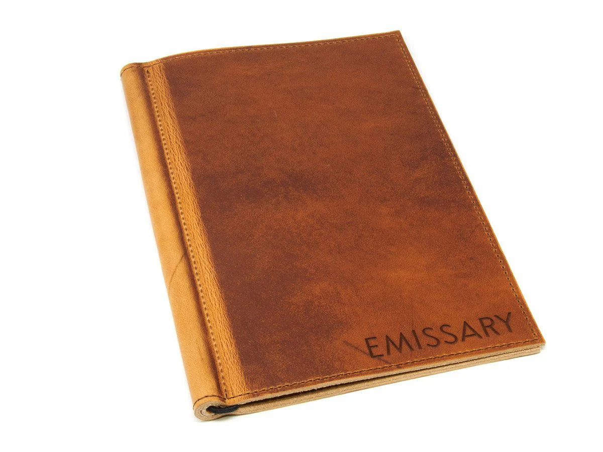 Leather Softcover Menu Holder - Natural - Image 3