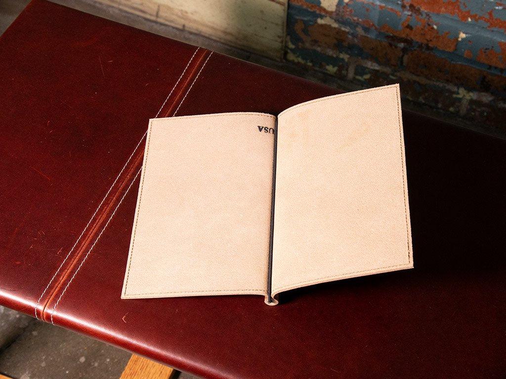 Leather Softcover Menu Holder - Natural - Image 4