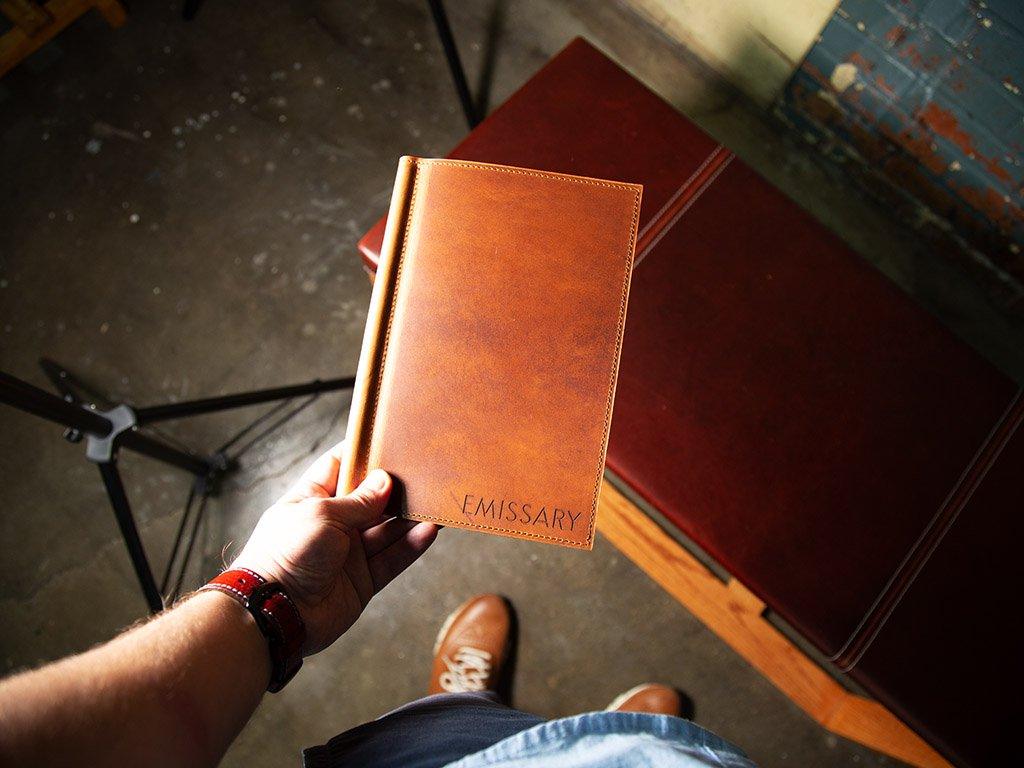 Leather Softcover Menu Holder - Natural - Image 7