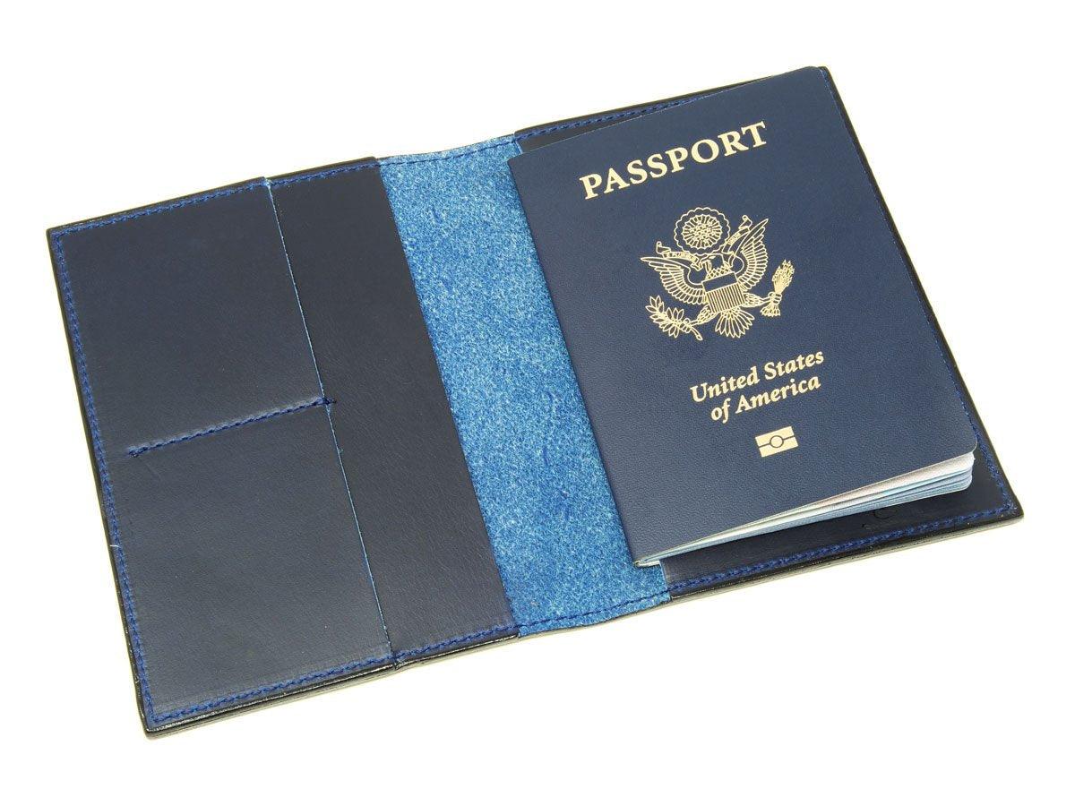 Milwaukee Leather Travel Wallet - Blue - Image 3