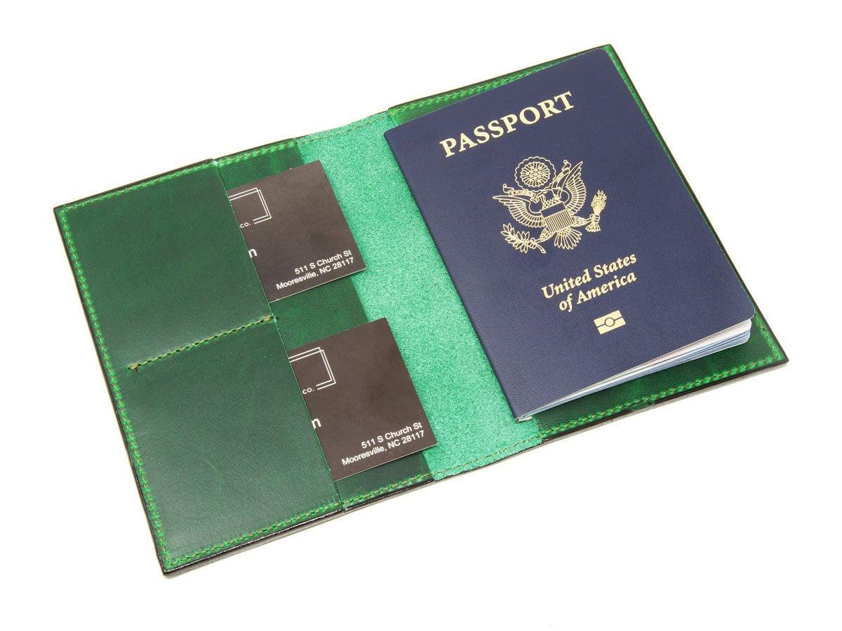 Milwaukee Leather Travel Wallet - Green - Image 4