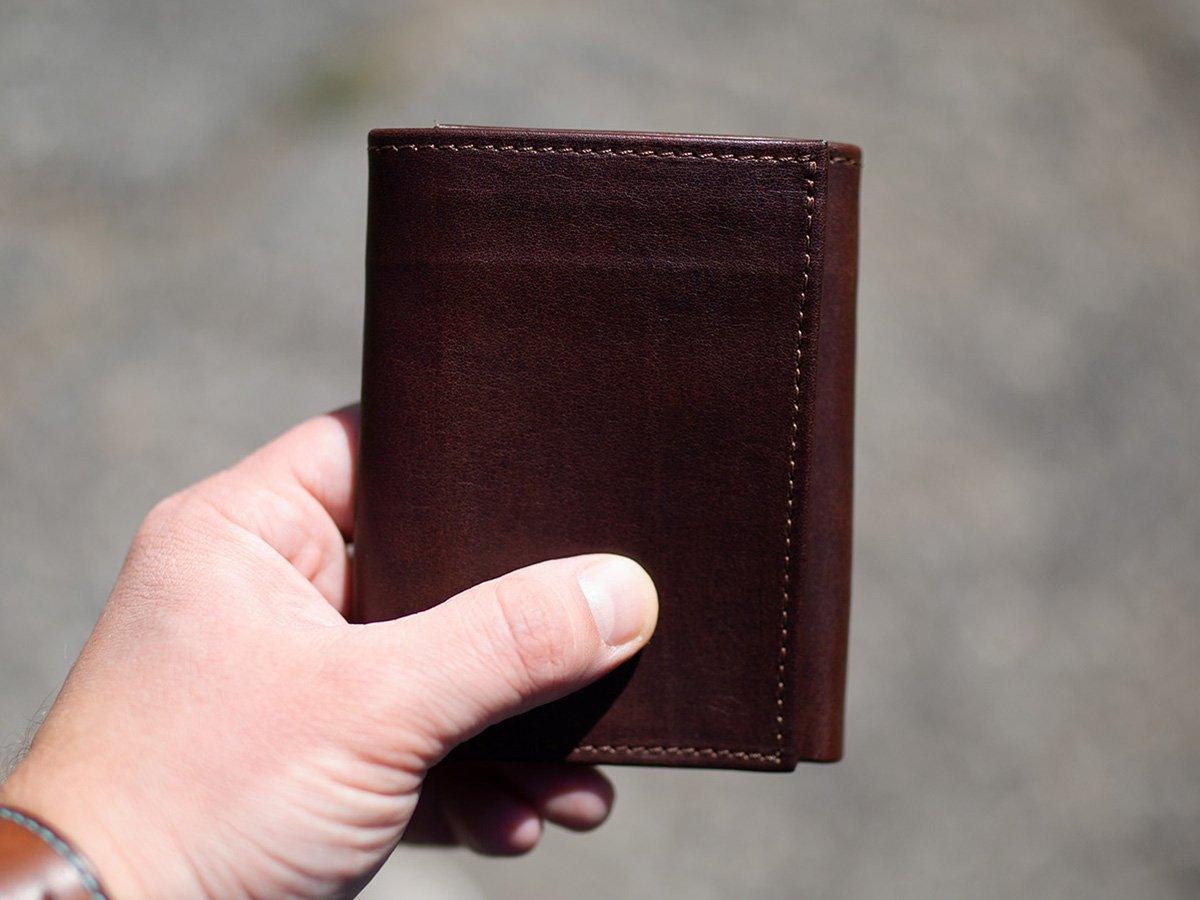 Milwaukee Leather Trifold Wallet - Chestnut - Image 2