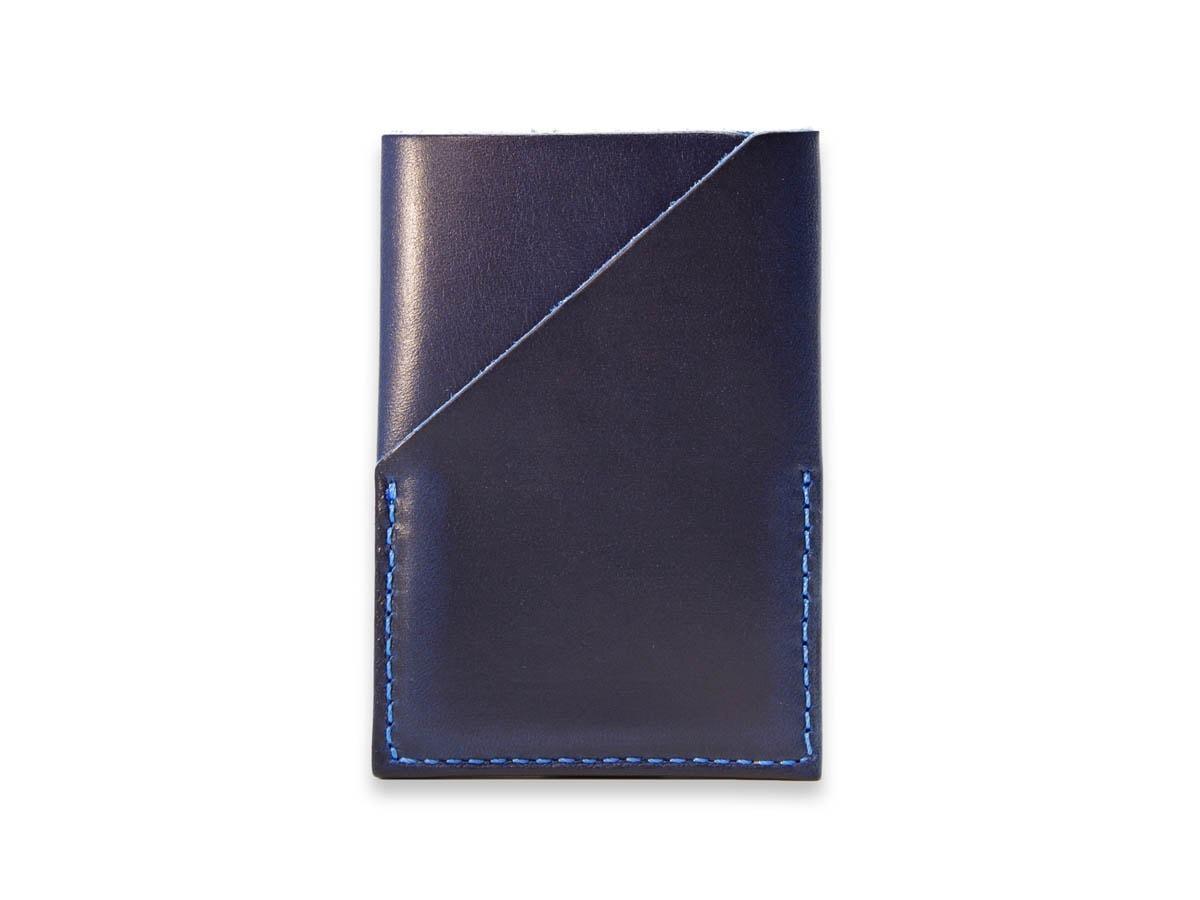 Milwaukee Leather Vertical Card Holder - Blue
