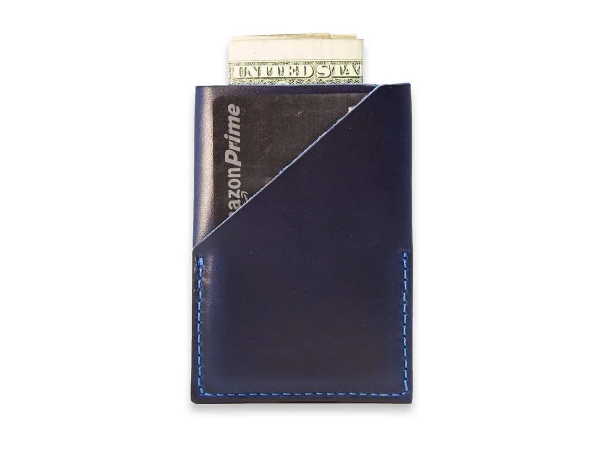 Milwaukee Leather Vertical Card Holder - Blue - Image 2