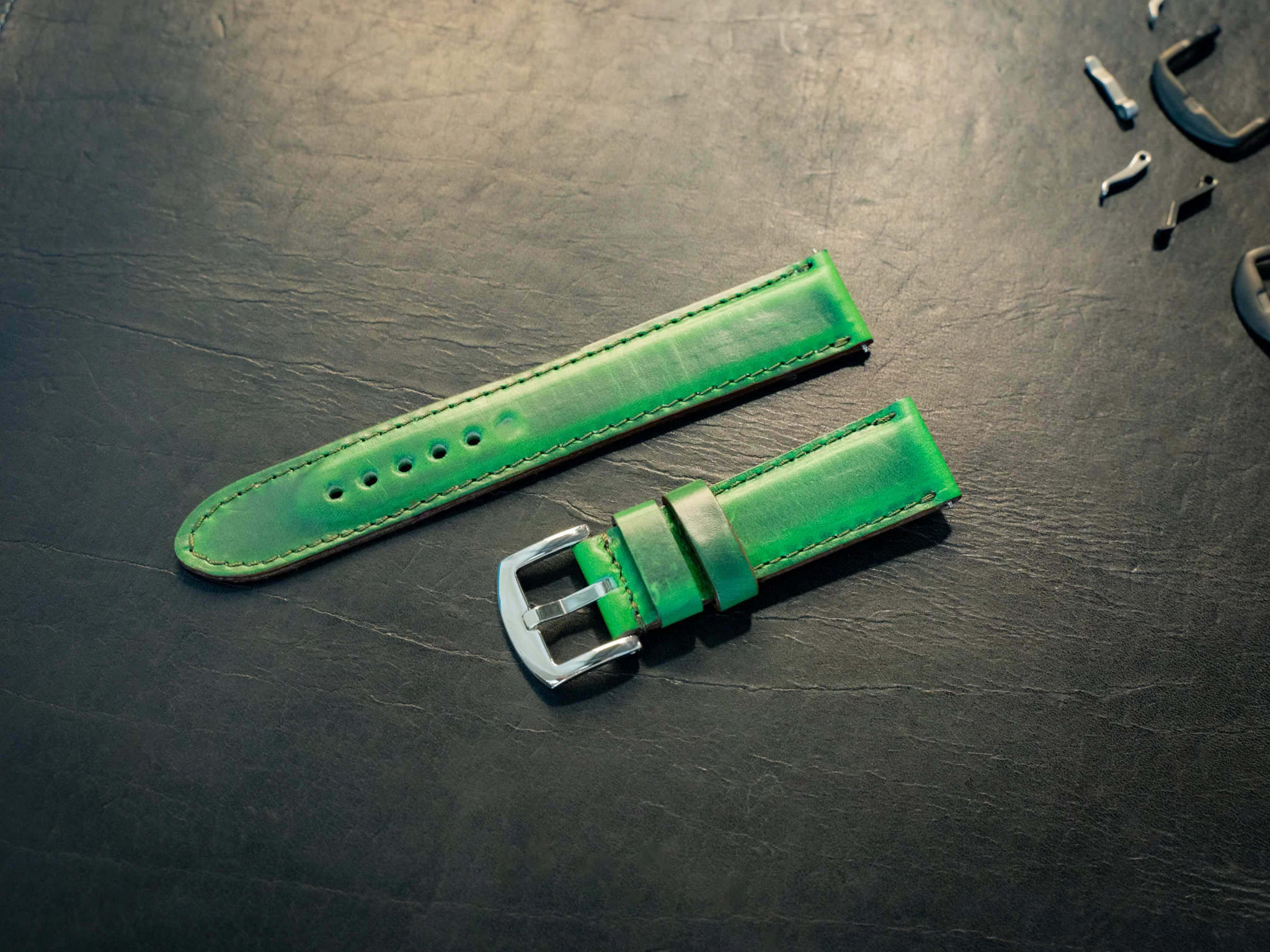Milwaukee Leather Watch Band - Green - Image 2
