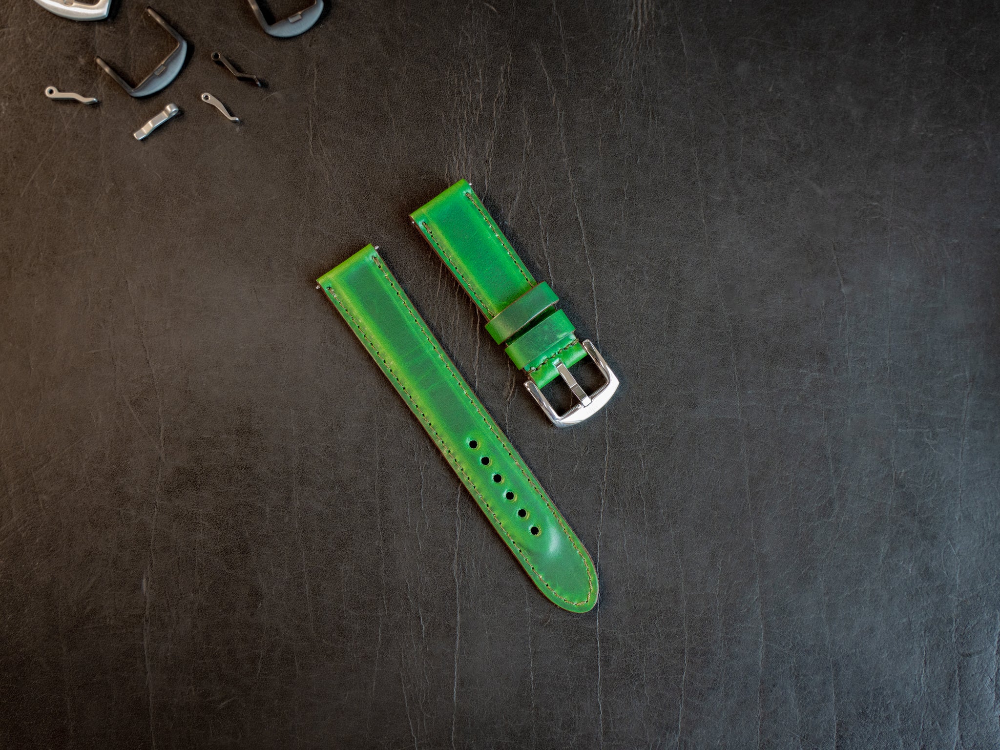 Milwaukee Leather Watch Band - Green - Image 3