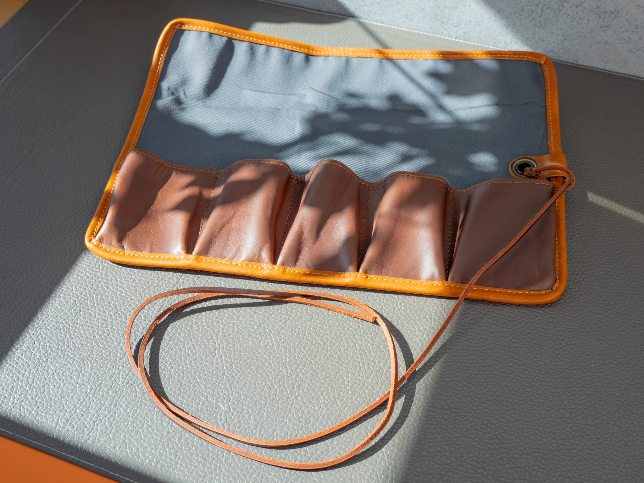 Milwaukee Leather Watch Roll with Lining - Natural - Image 4