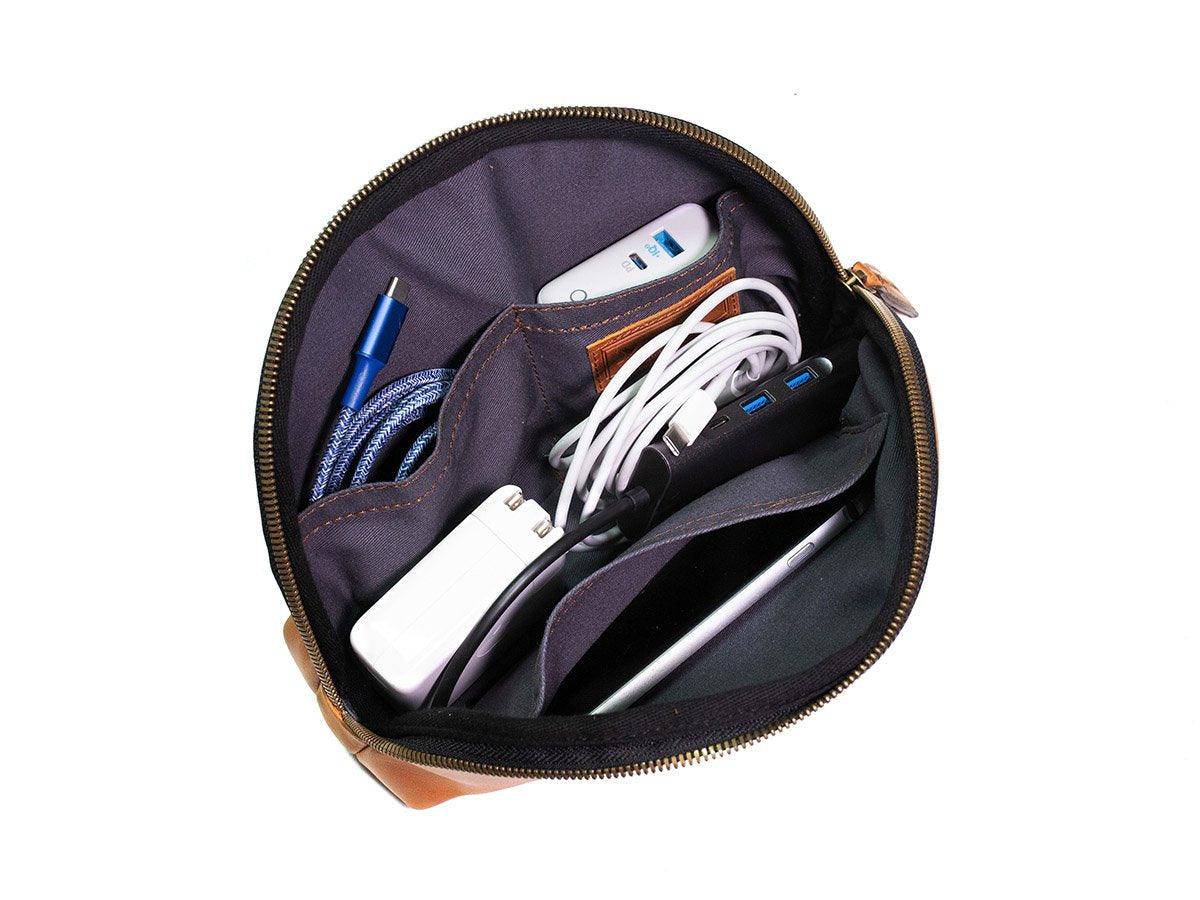 Milwaukee Leather Zipper Pouch - Navy - Image 3