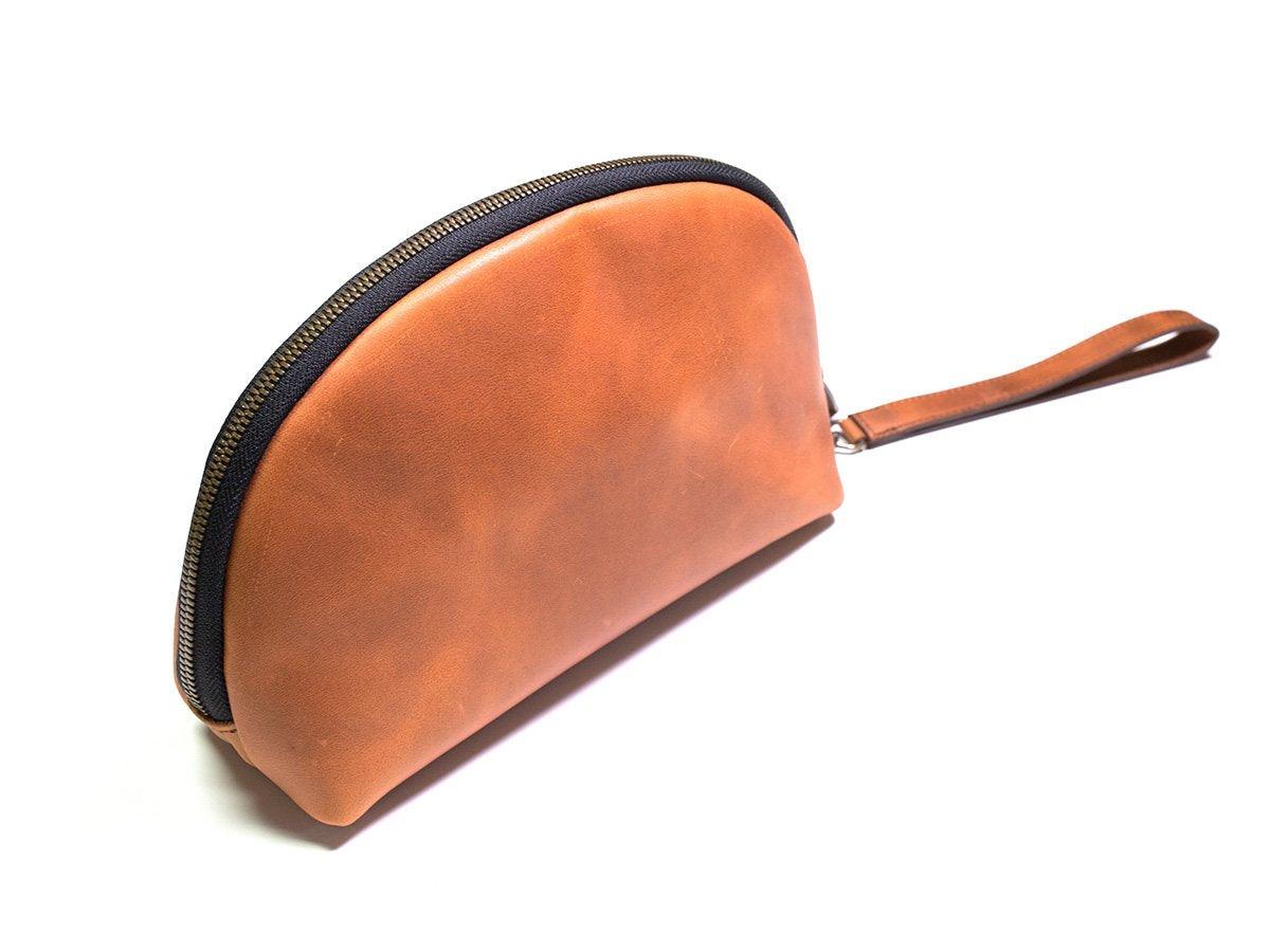 Milwaukee Leather Zipper Pouch - Tan - Image 3