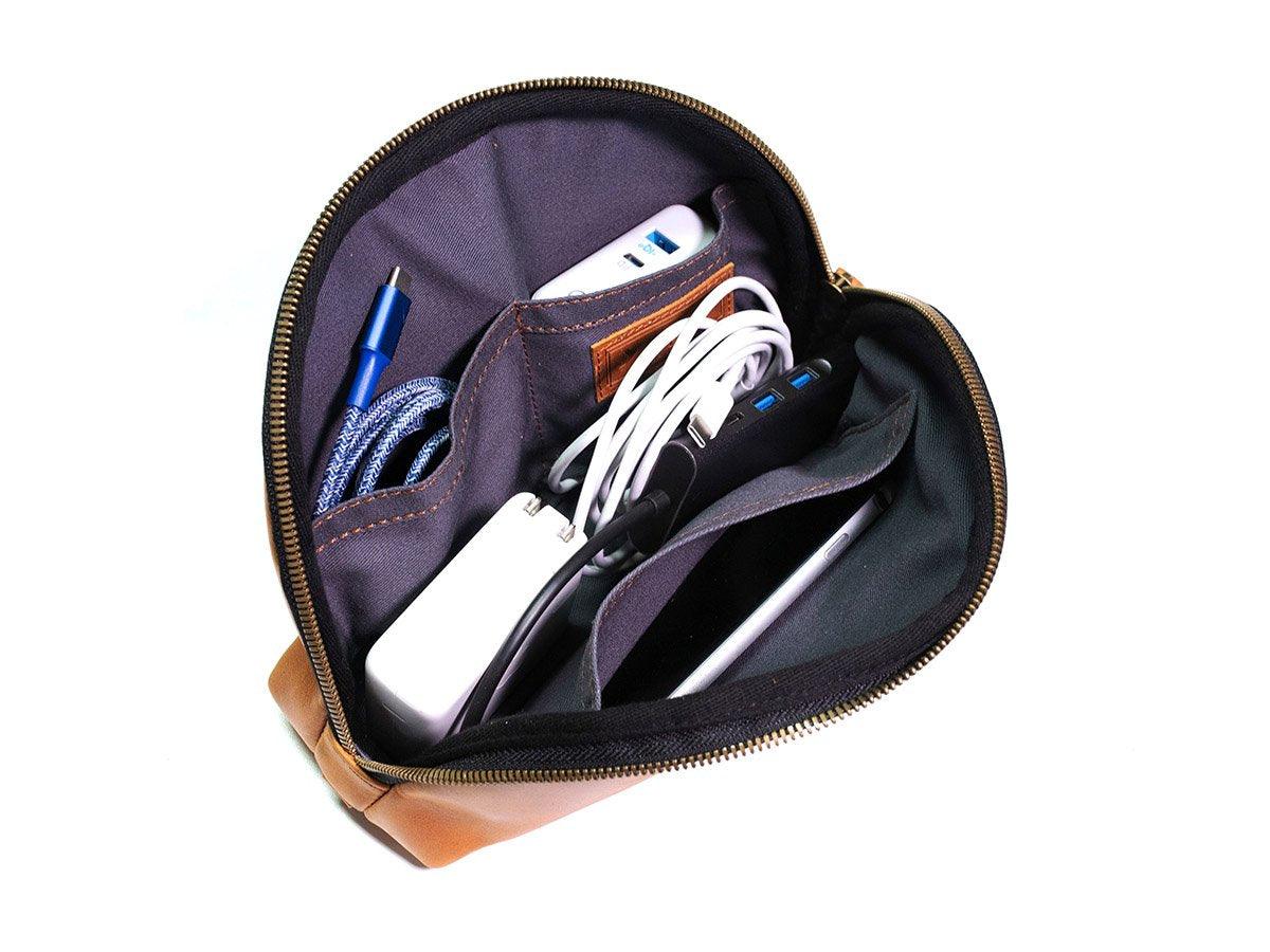 Milwaukee Leather Zipper Pouch - Tan - Image 5