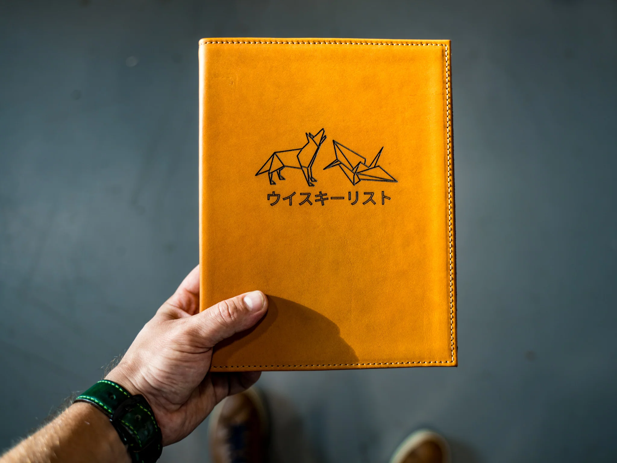 Menu Folder with 6-Ring Binder - Natural