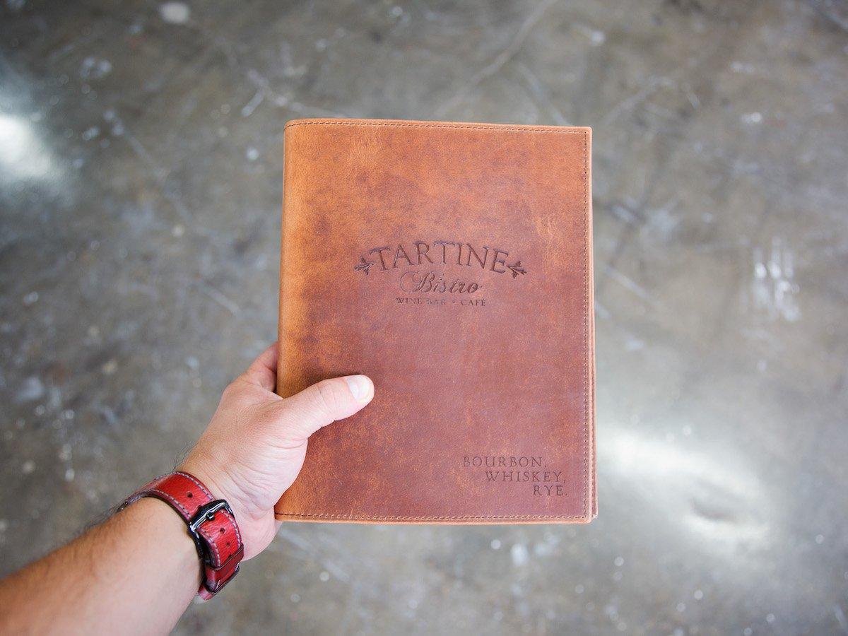 Menu Folder with 6-Ring Binder - Natural - Image 3