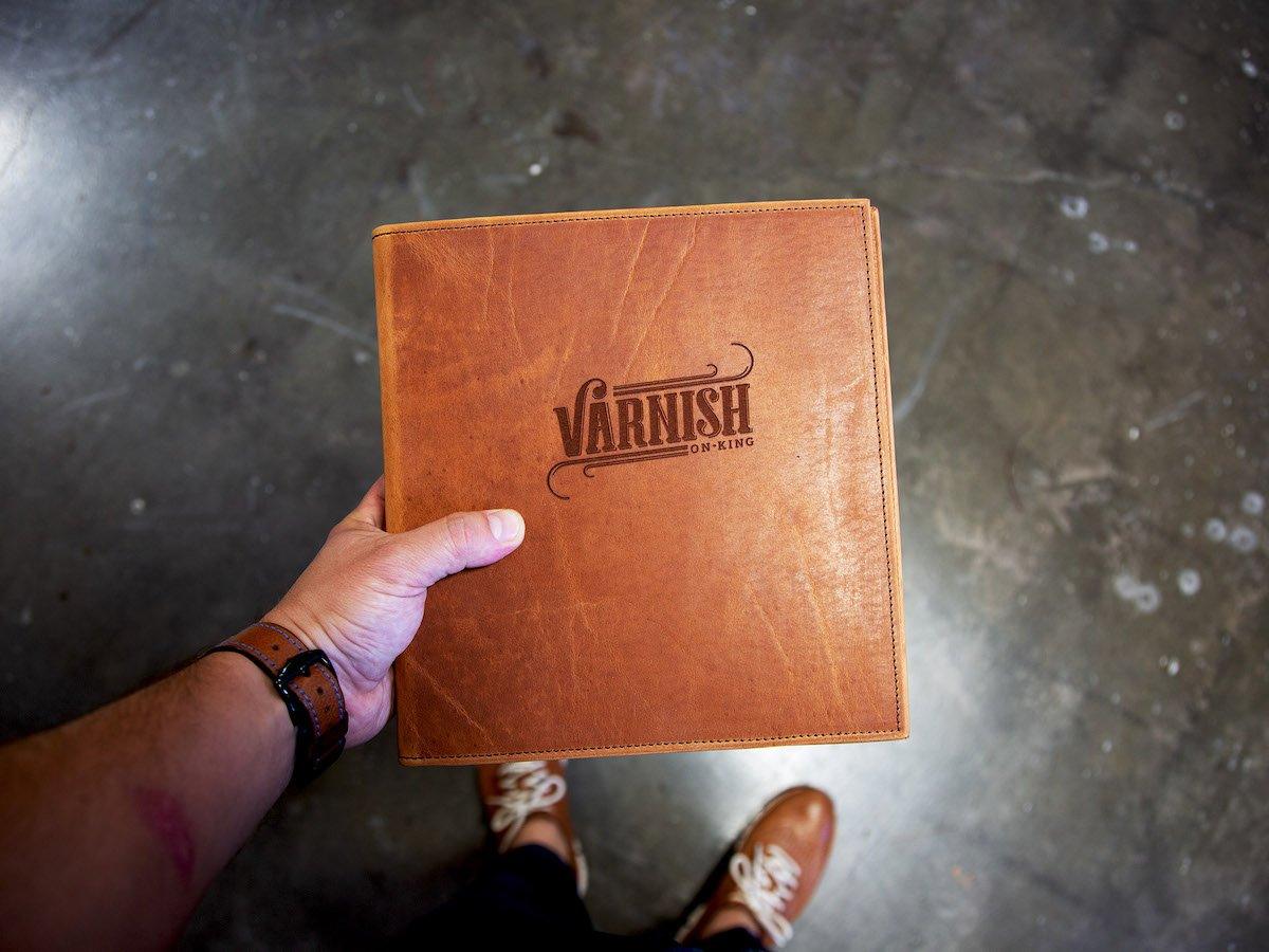 Menu Folder with 6-Ring Binder - Natural - Image 4