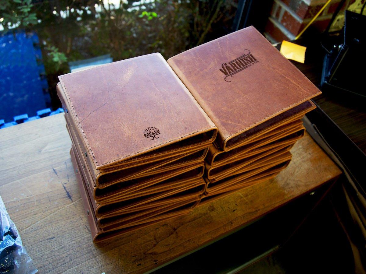 Menu Folder with 6-Ring Binder - Natural - Image 5