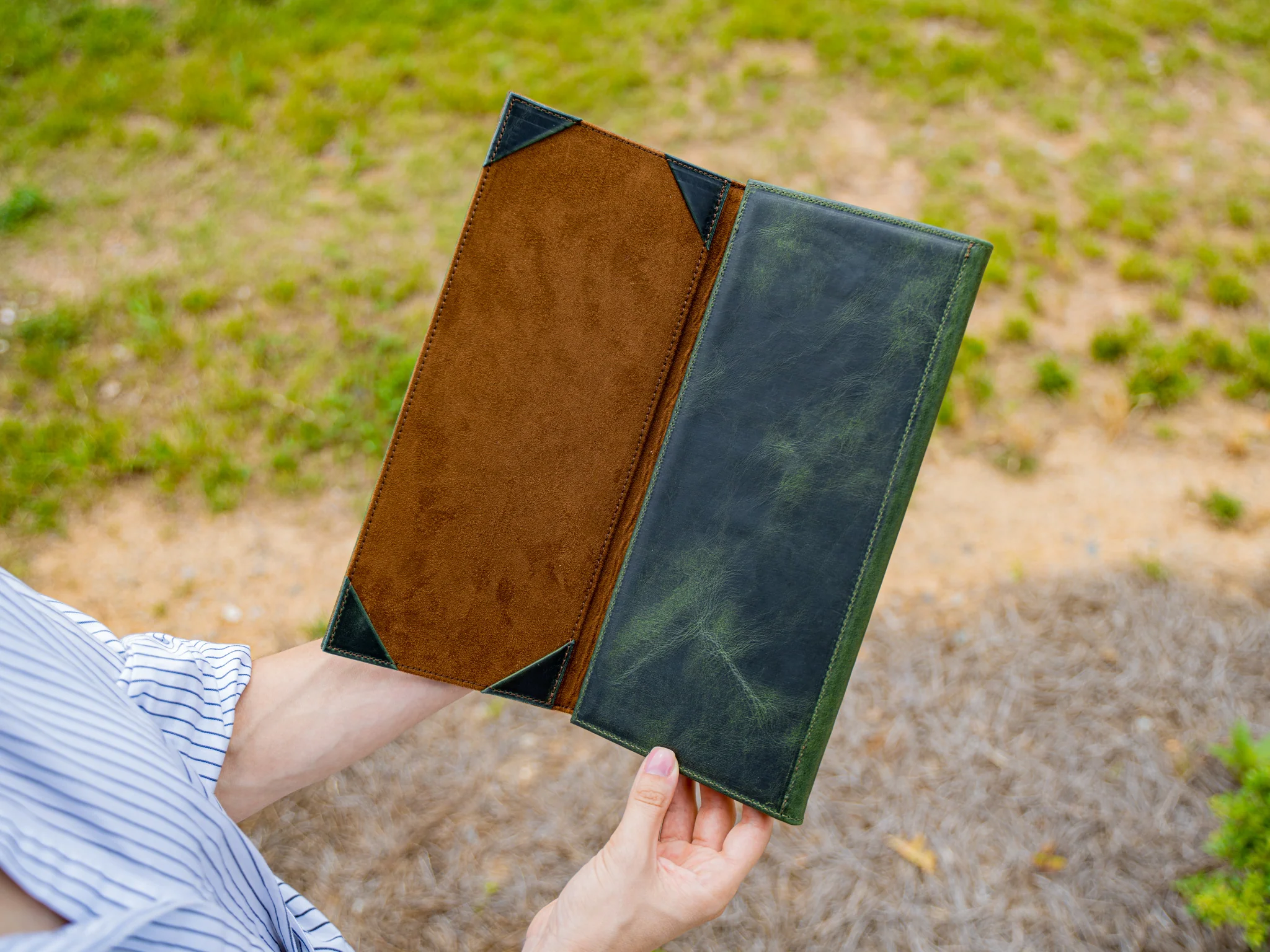 Trifold Menu Cover - Green - Image 3