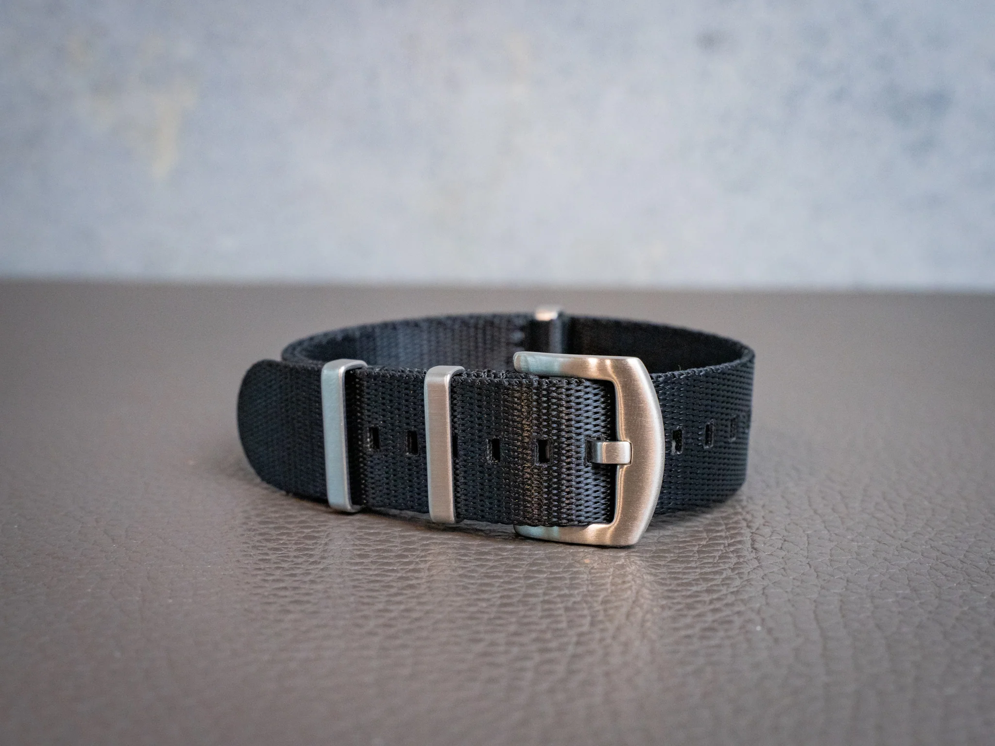 Nylon Watch Band 1 piece - Black - Image 3