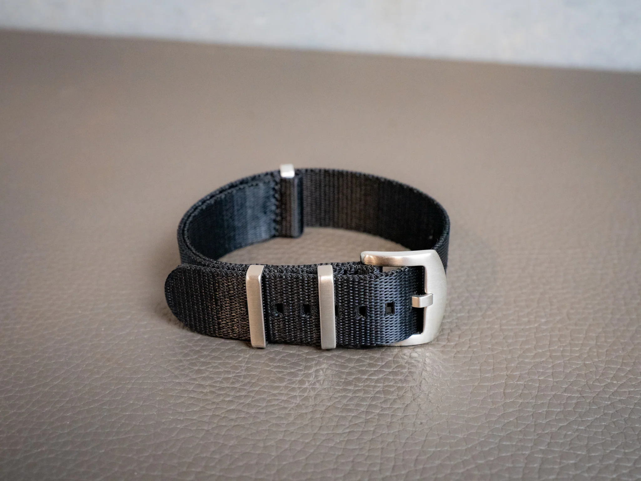 Nylon Watch Band 1 piece - Black - Image 4