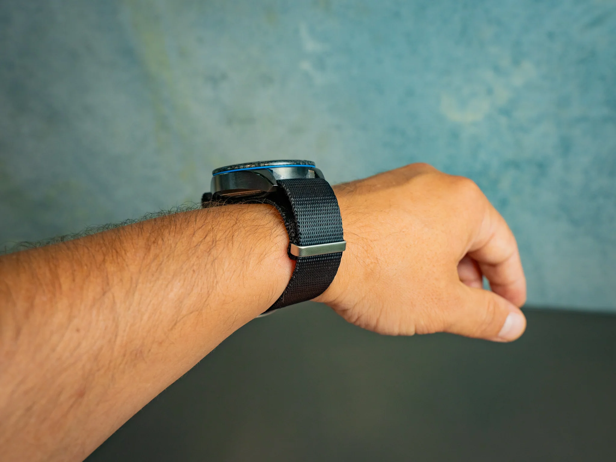 Nylon Watch Band 1 piece - Black - Image 6