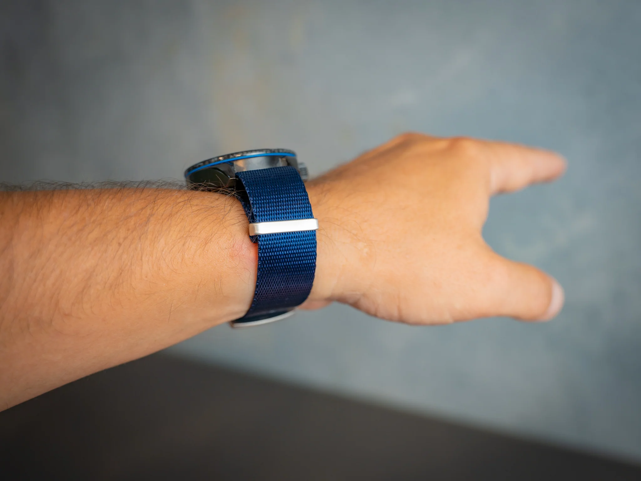 Nylon Watch Band 1 piece - Navy - Image 2