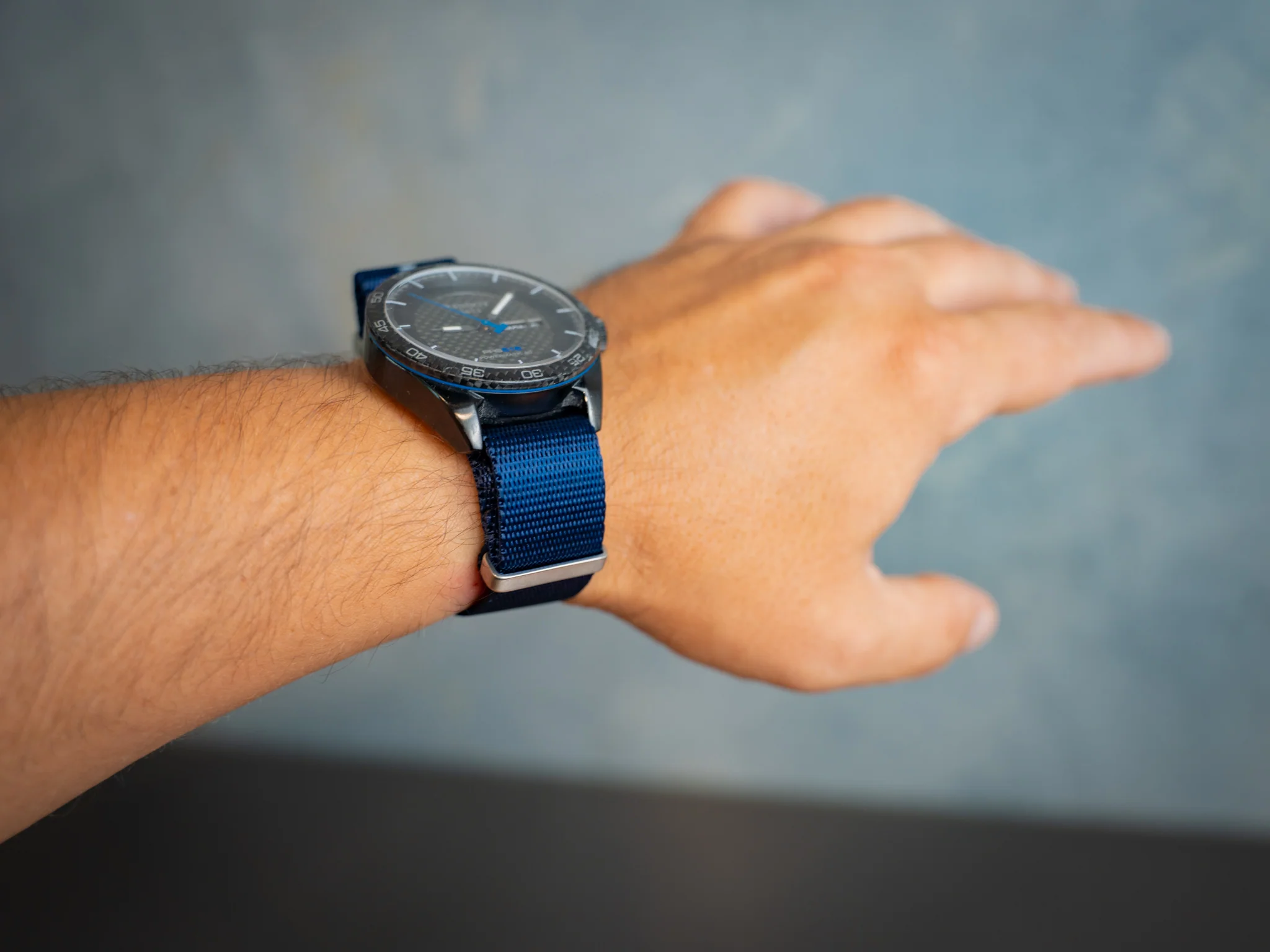 Nylon Watch Band 1 piece - Navy - Image 6