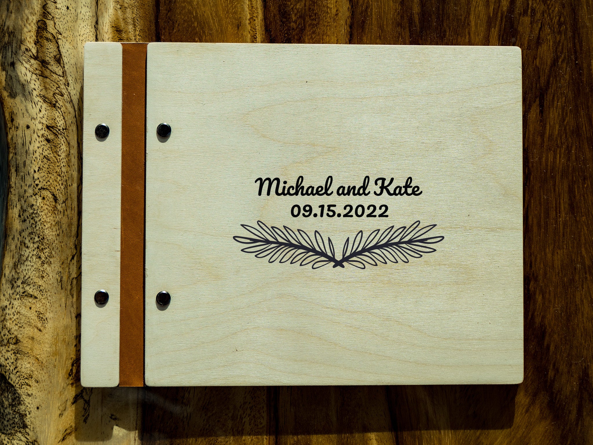 Personalized Wedding Guest Book Branch