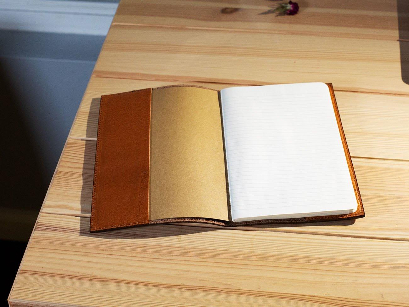 Italian Leather Moleskine Cahier Journal - Brown - Image 4
