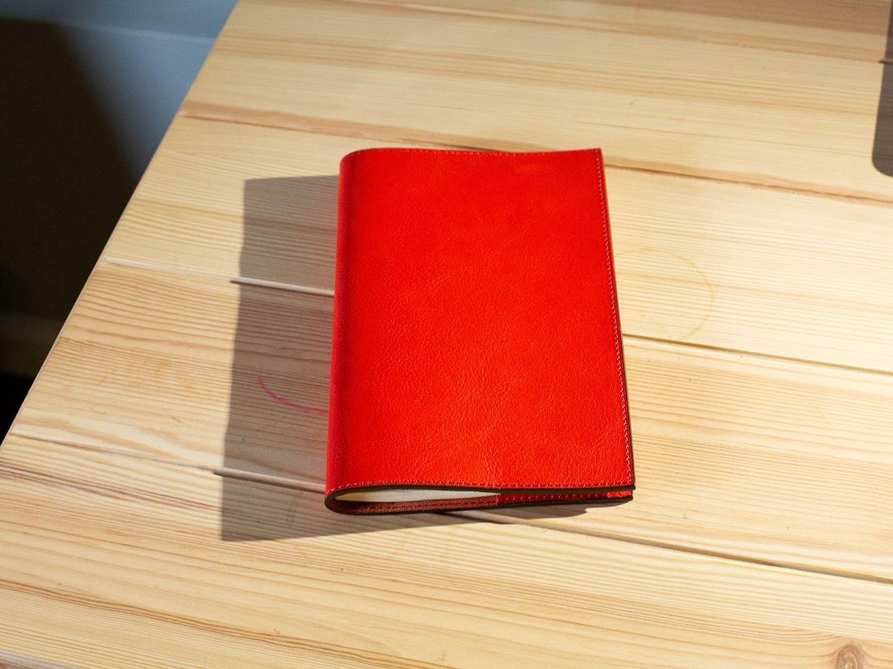 Italian Leather Moleskine Cahier Journal - Red - Image 12