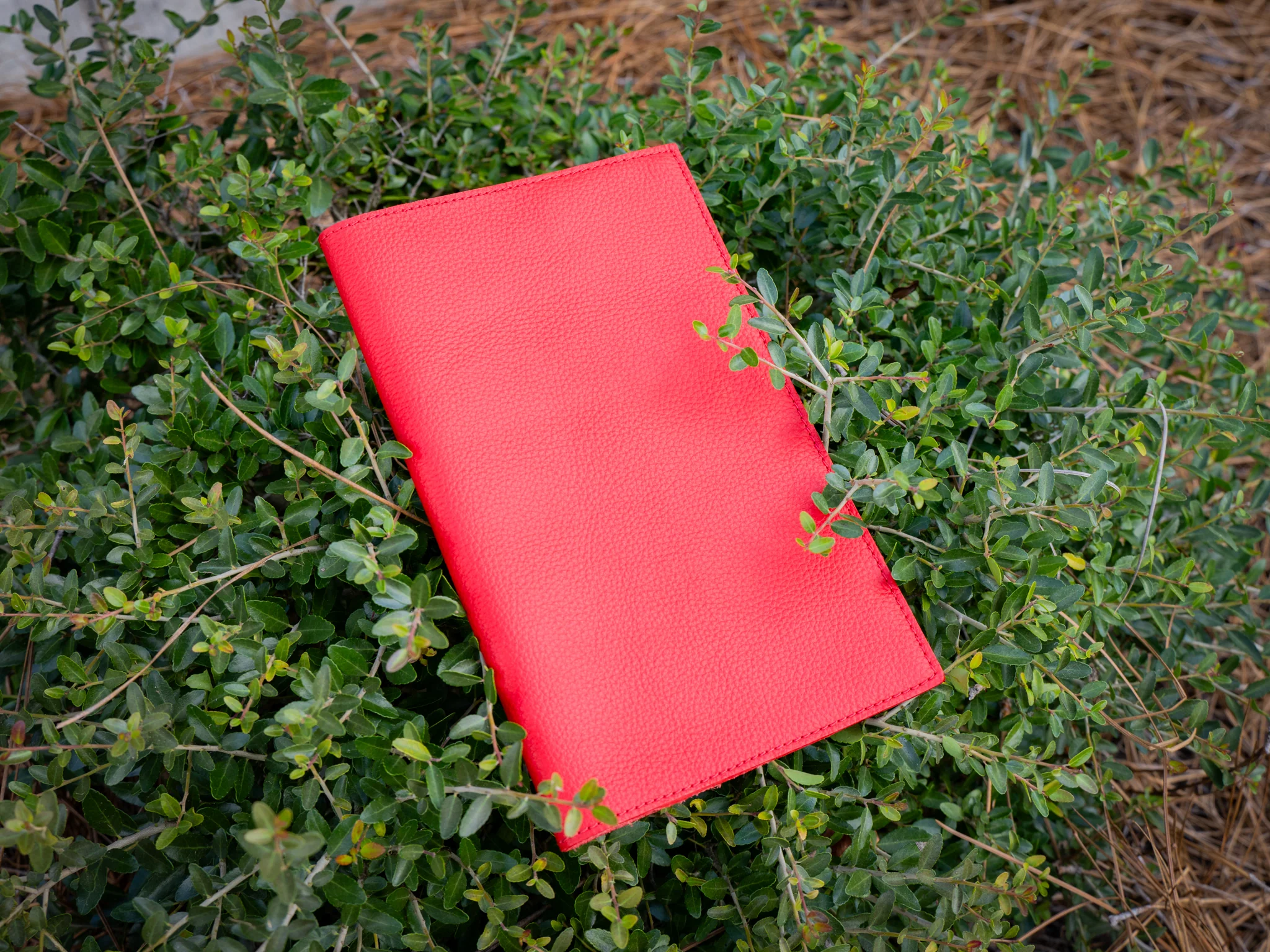 Italian Leather Moleskine Cahier Journal - Red - Image 2