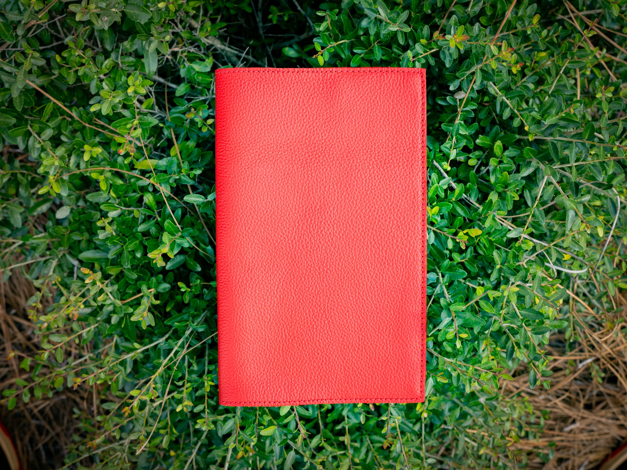 Italian Leather Moleskine Cahier Journal - Red - Image 3