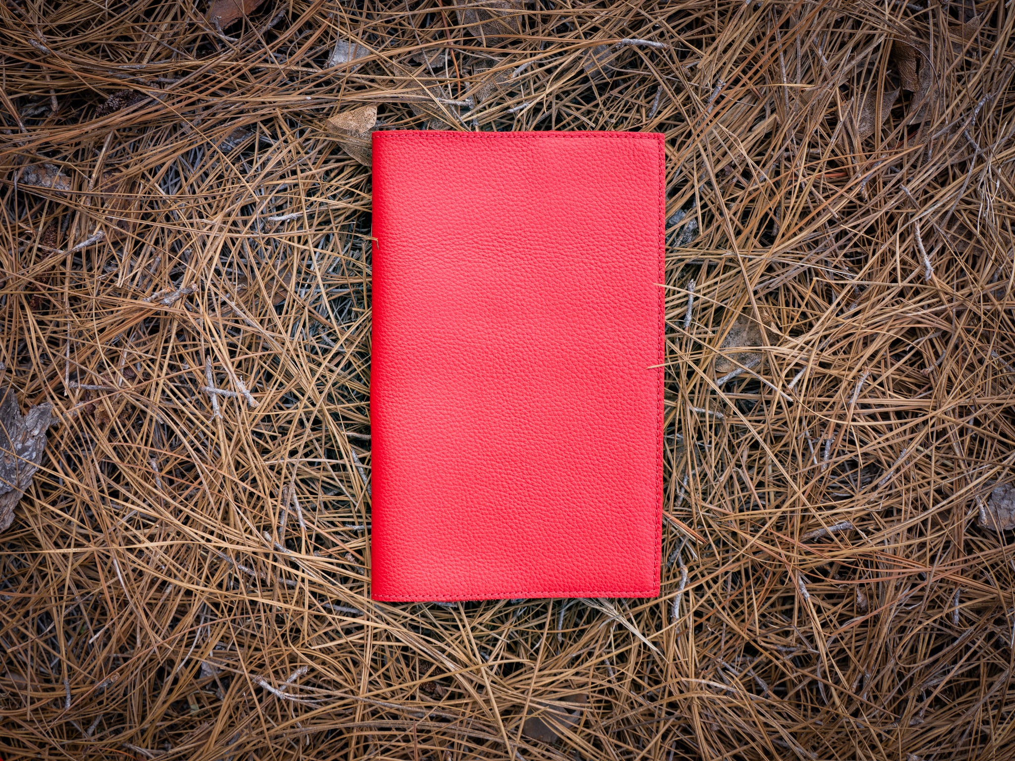 Italian Leather Moleskine Cahier Journal - Red - Image 7
