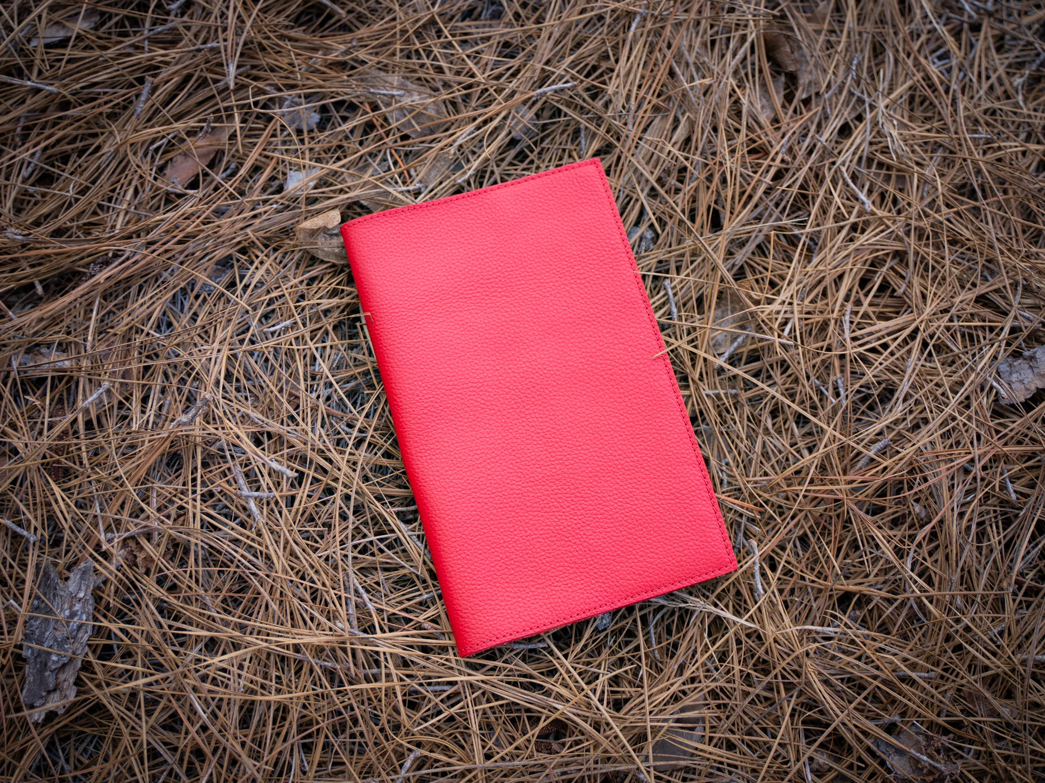 Italian Leather Moleskine Cahier Journal - Red - Image 8