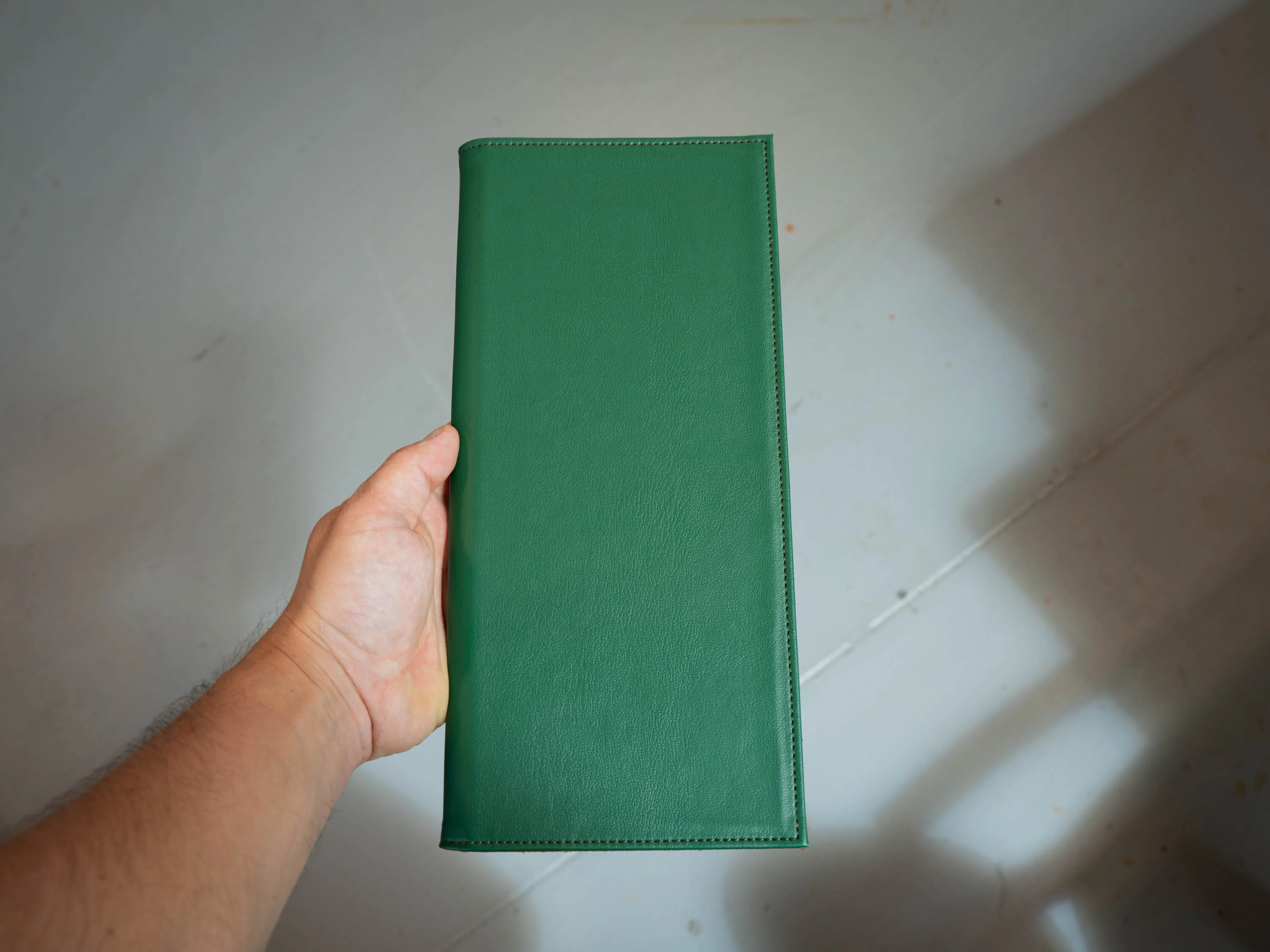 PU Leather Bifold Menu Cover - Green - Image 3