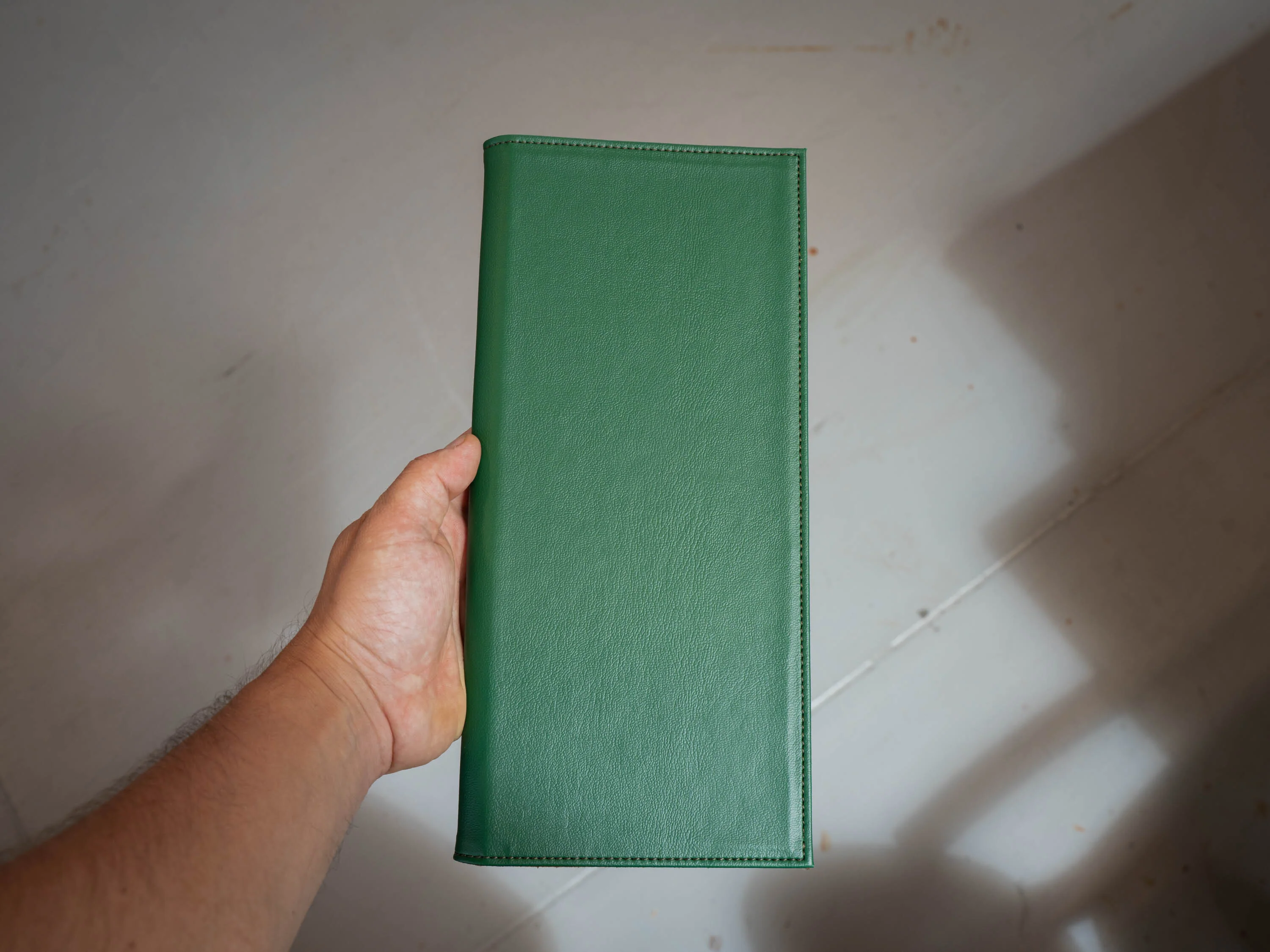 PU Leather Bifold Menu Cover - Green - Image 4