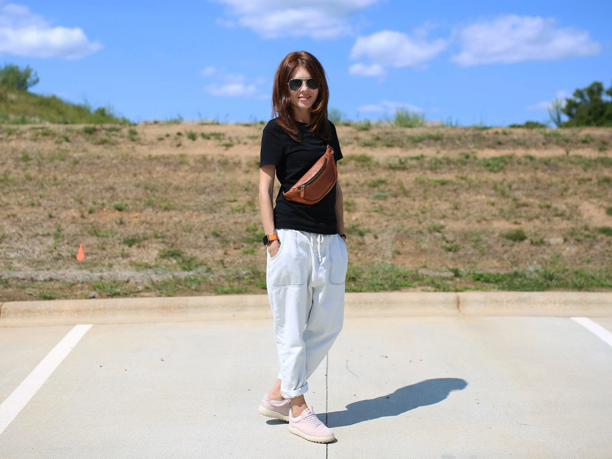 Soft Leather Belt Bag - Tawny - Image 4