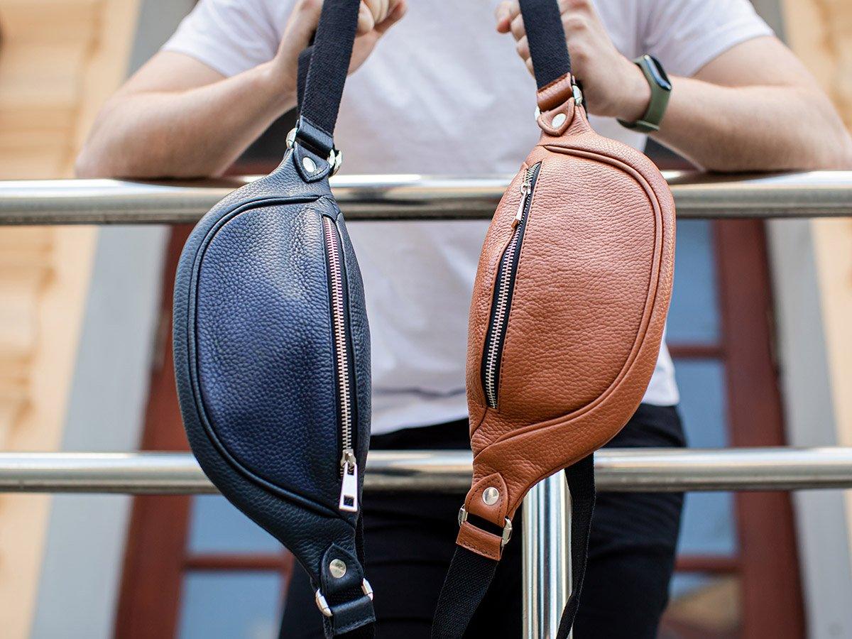 Soft Leather Belt Bag - Tawny - Image 5