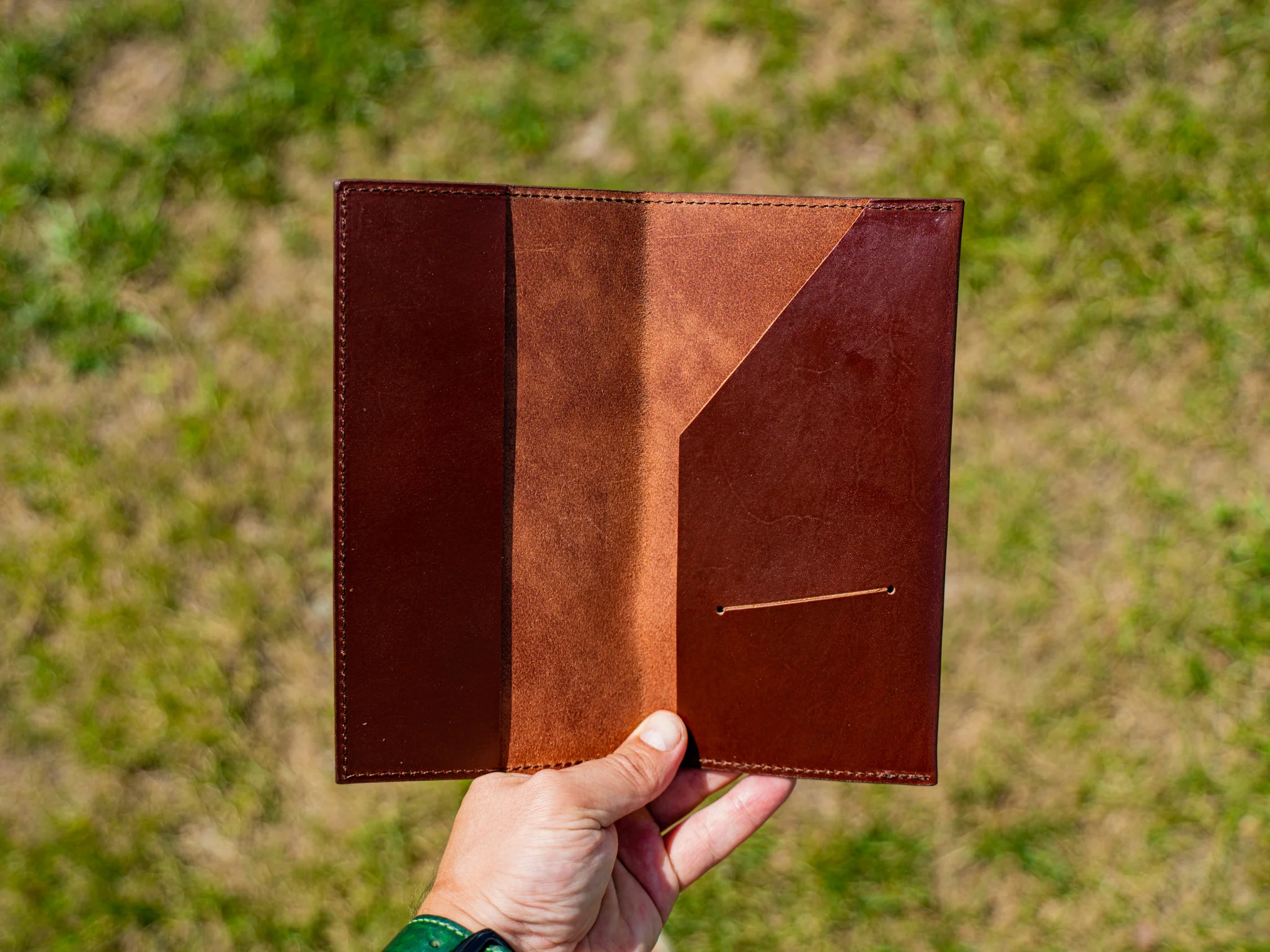 Softcover Restaurant Check Presenter - Chestnut