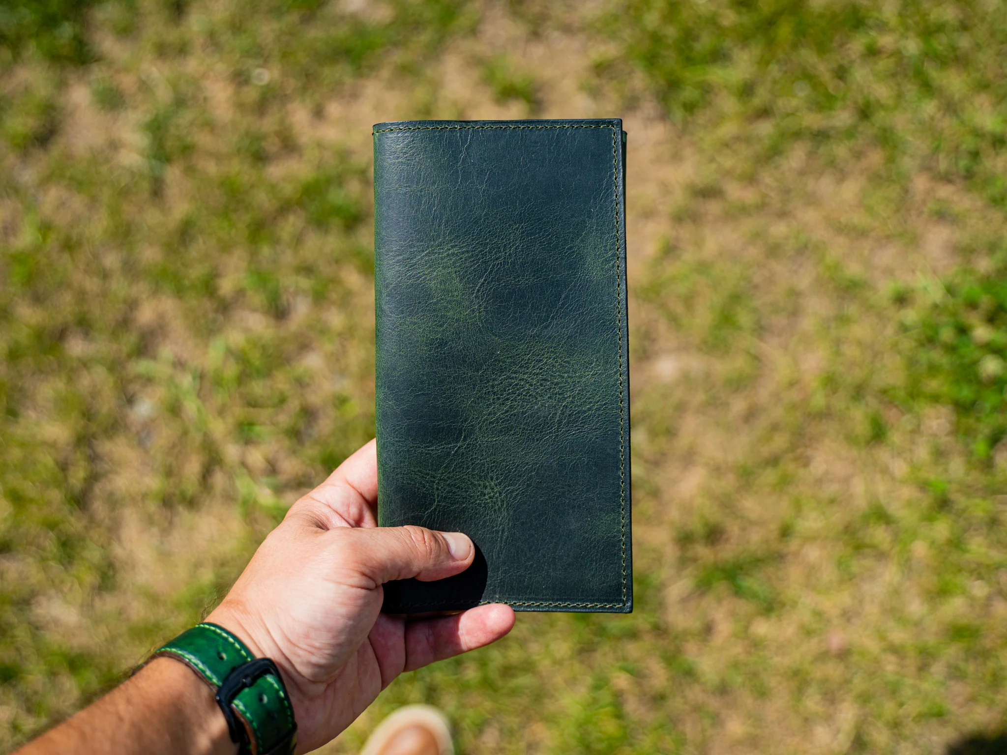 Softcover Restaurant Check Presenter - Green Moss - Image 2