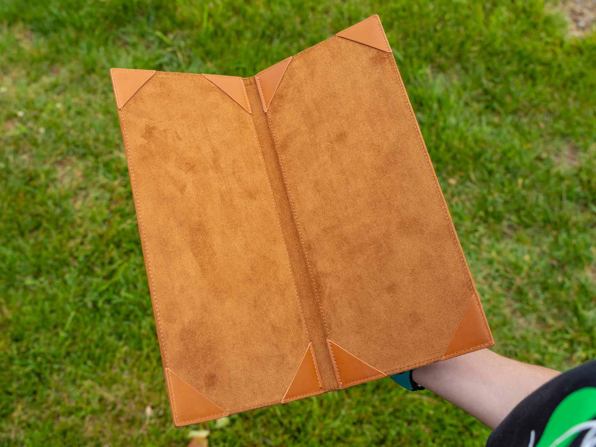 Vintage Leather Bifold Menu - Whiskey - Image 3