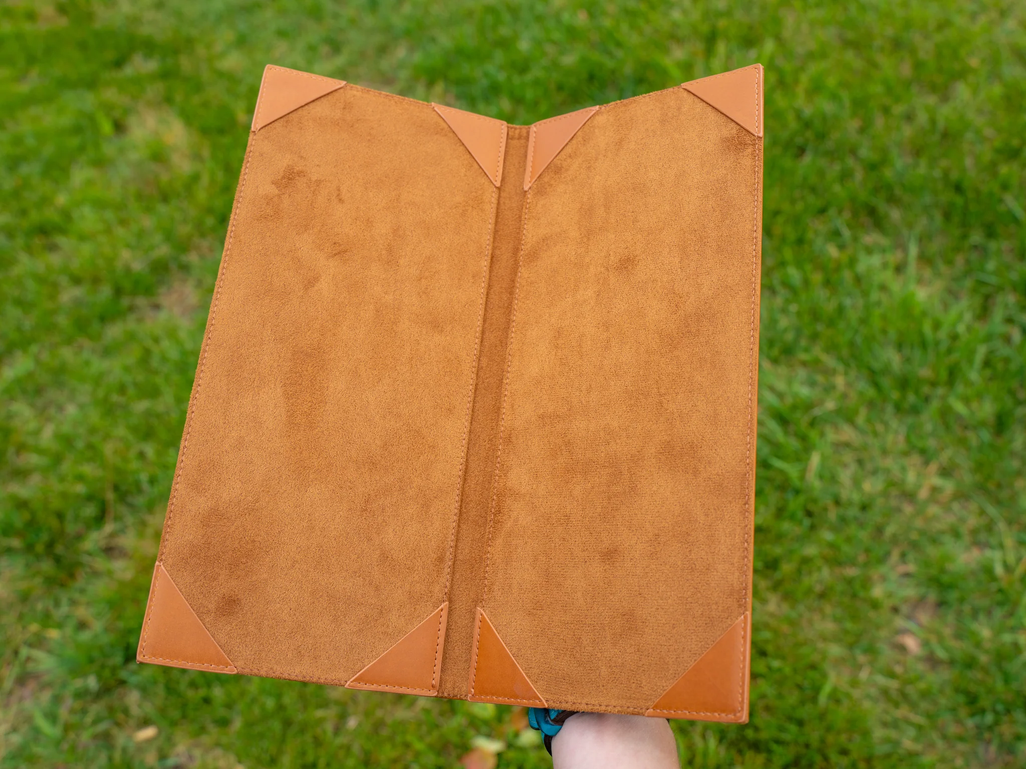 Vintage Leather Bifold Menu - Whiskey - Image 5