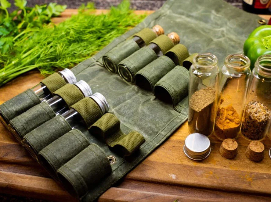 Waxed Canvas Spice Bag - Green - Image 3
