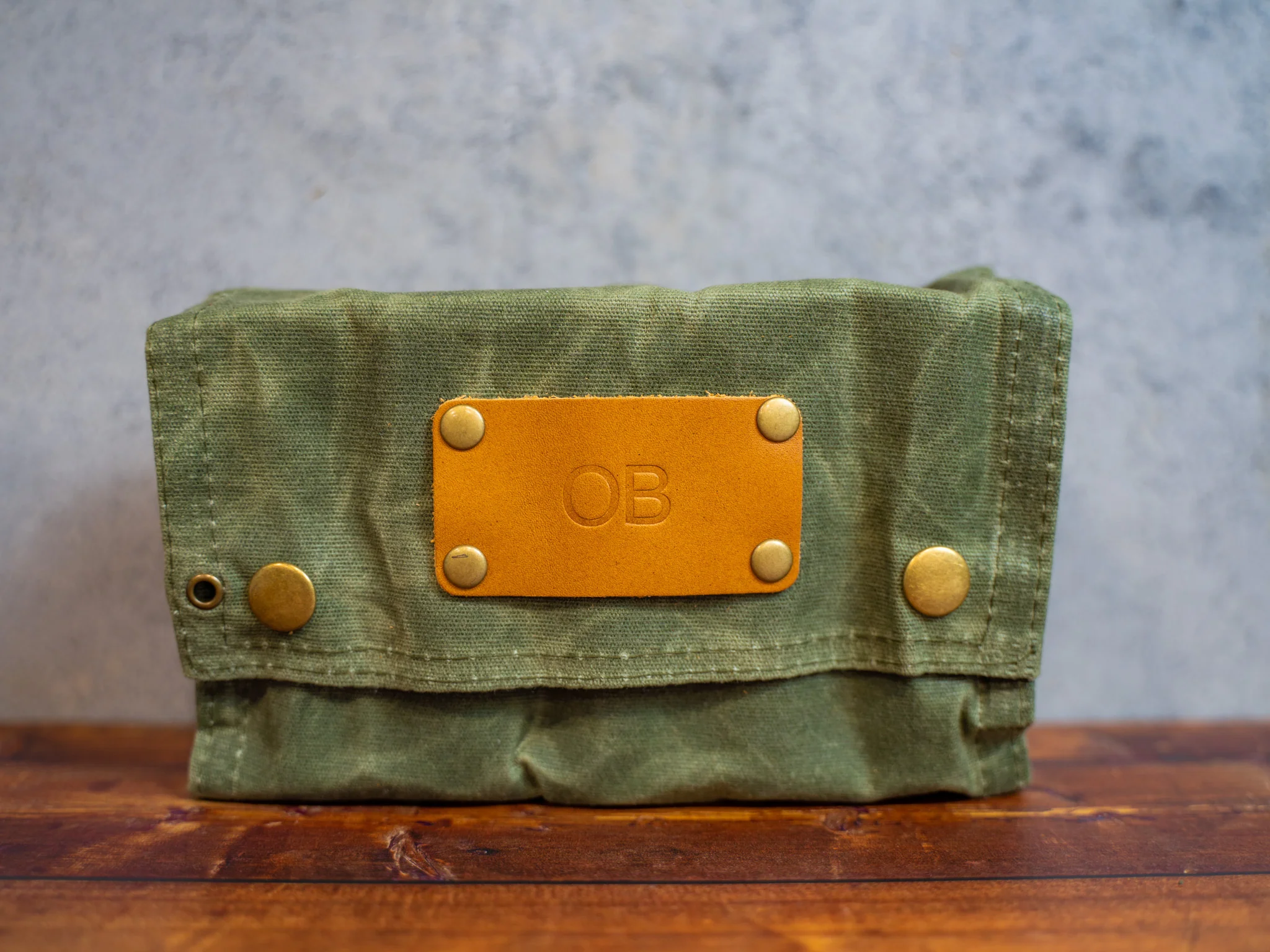Waxed Canvas Spice Bag - Green - Image 5